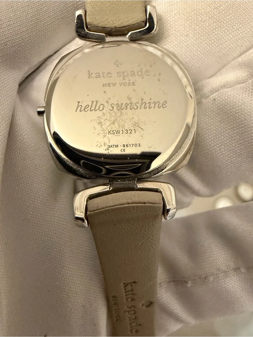Kate Spade Barrow KSW1321 Silver Tone Women's Watch - For Parts or Repair